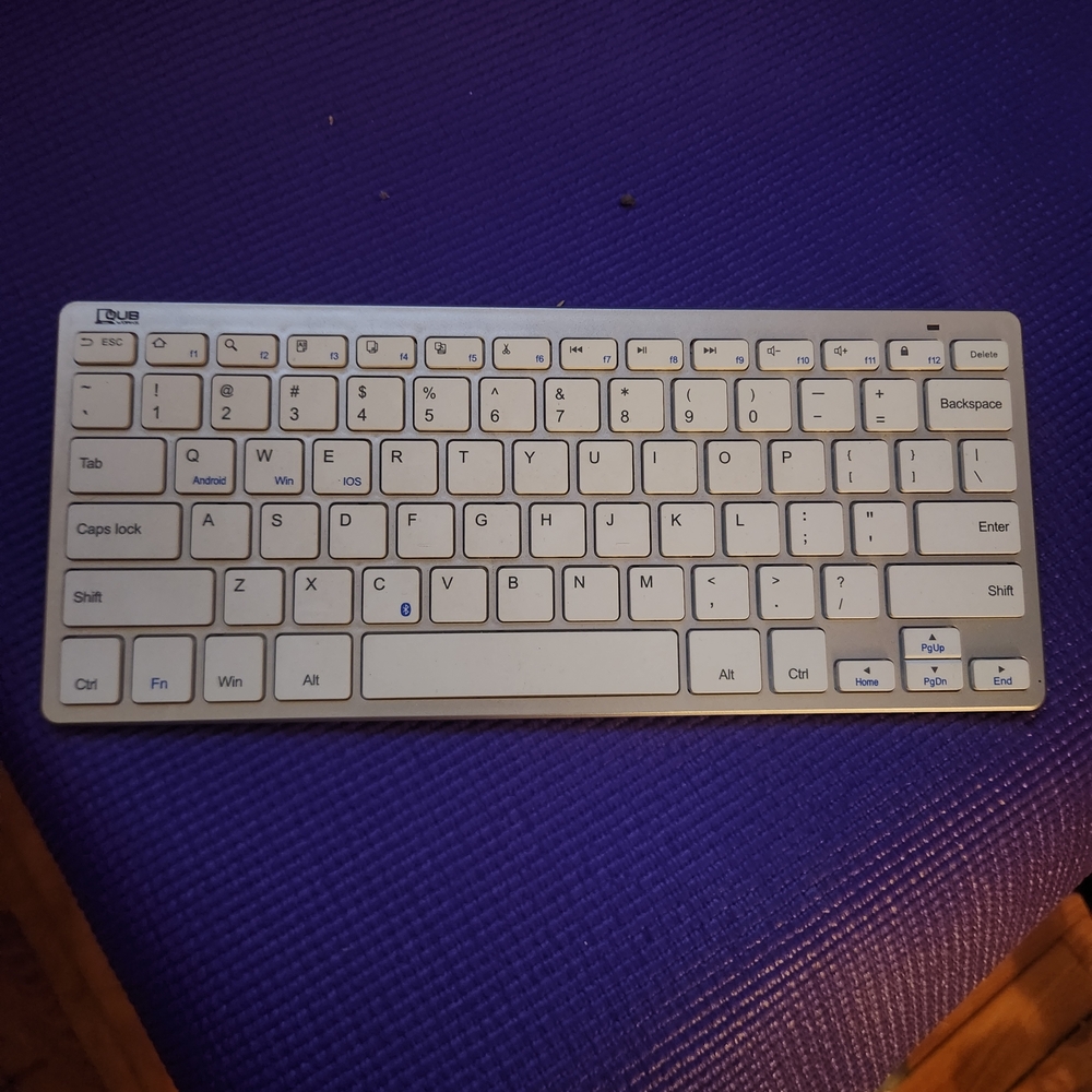Sleek Silver Wireless Keyboard